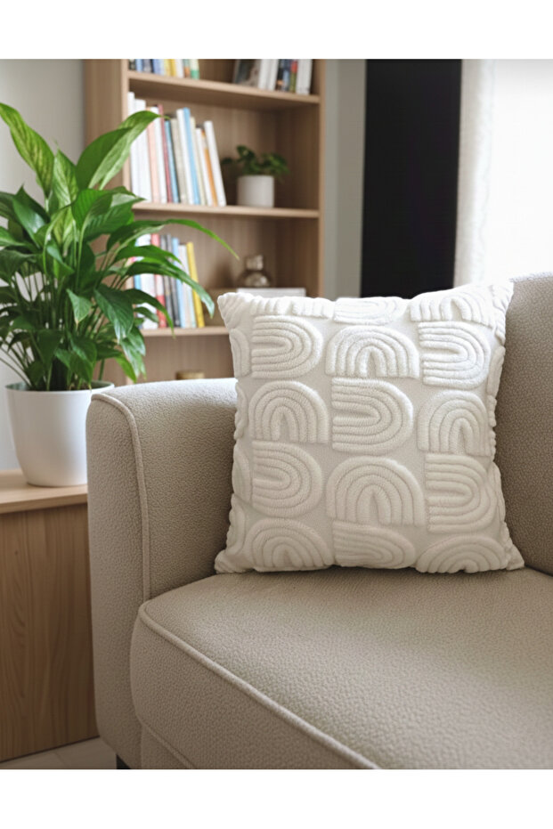 Bohem Punch Nakışlı Kırlent Kılıfı 45x45 cm - 2