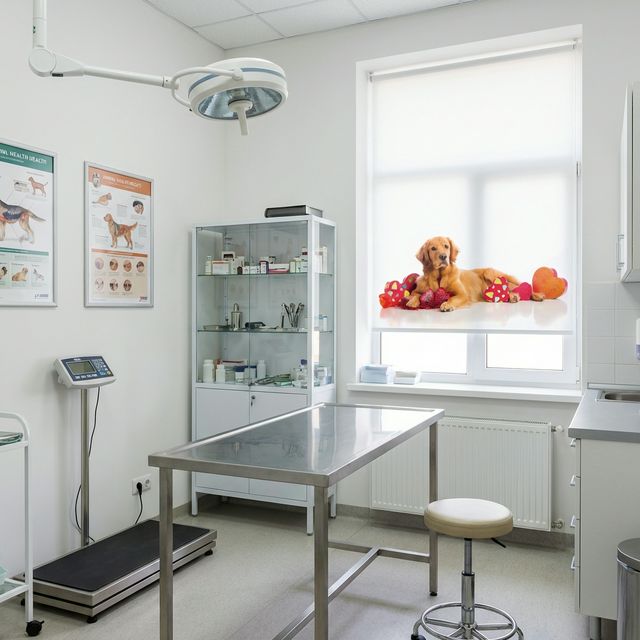Dost Stor Perde Golden Retriever Baskılı