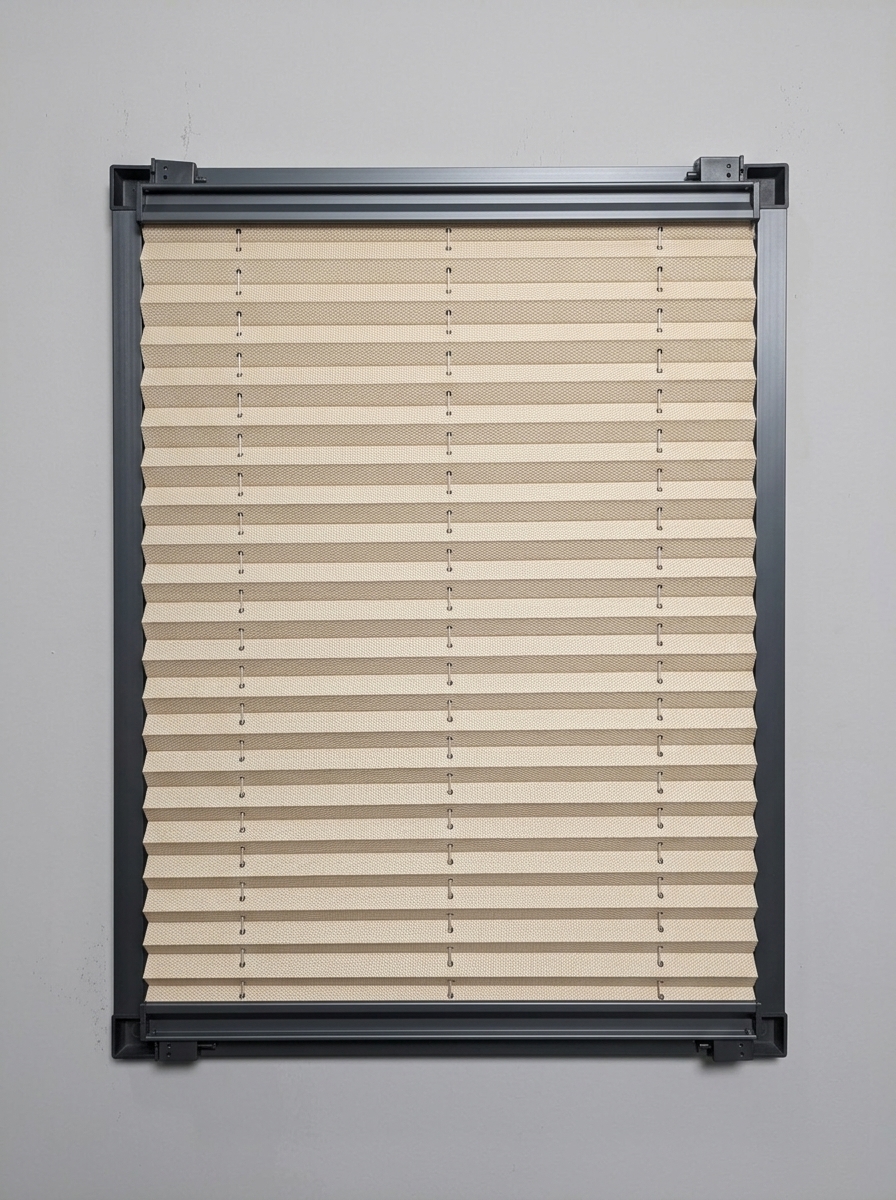 Avalon Plise Perde Karamel Sis